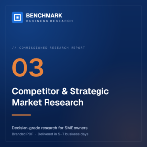 Competitor & Strategic Market Research — Benchmark Business Research commissioned report cover