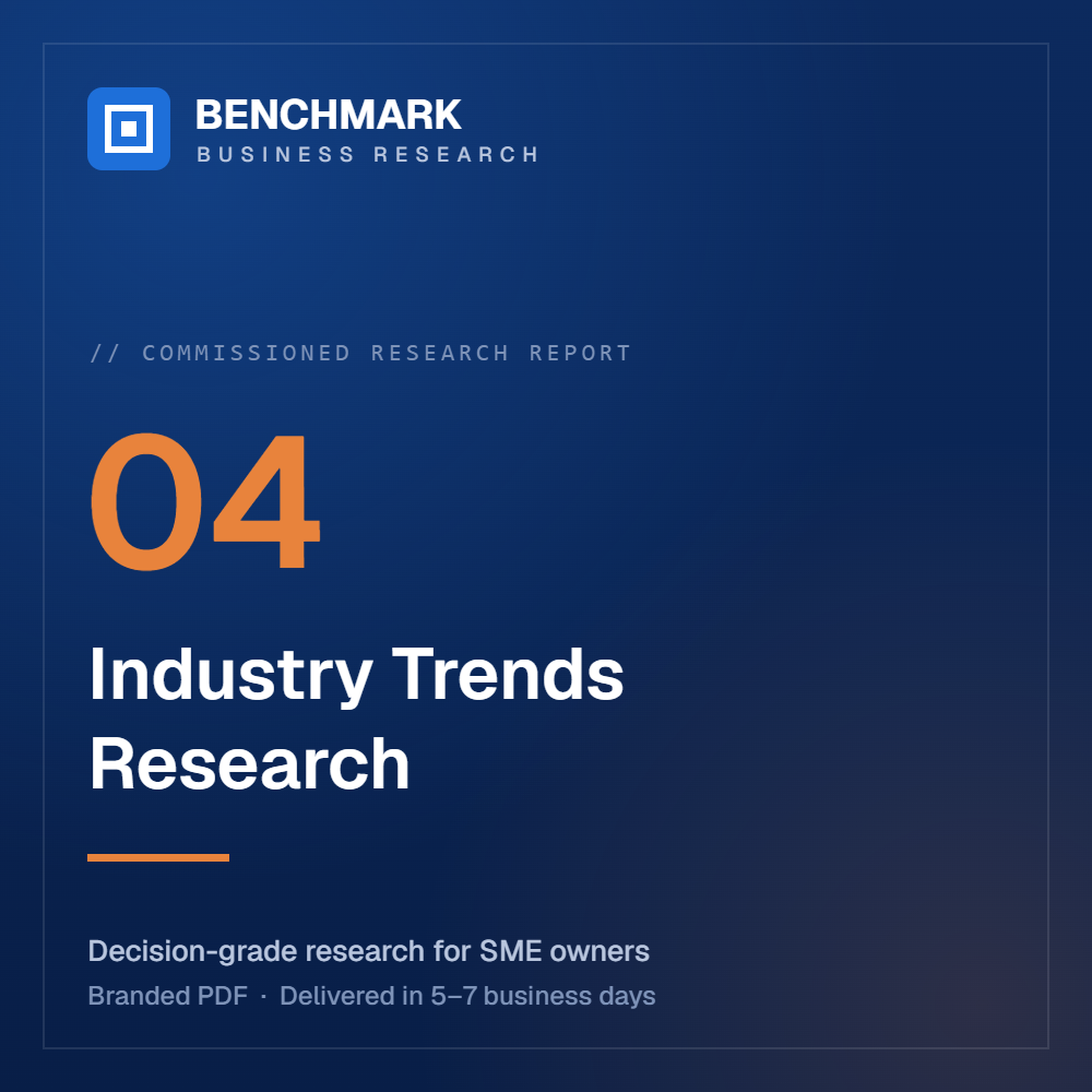 Industry Trends Research — Benchmark Business Research commissioned report cover